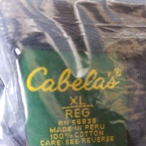 Cabela's Men's Mock Turtleneck Long Sleeve XL Blue